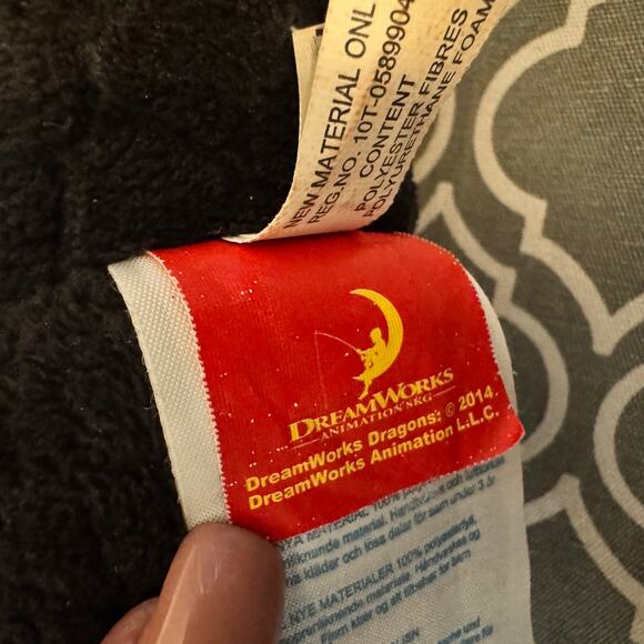 Build-A-Bear How to Train Your Dragon Toothless Plush 15” Black Toy Gift Animal - Picture 10 of 13